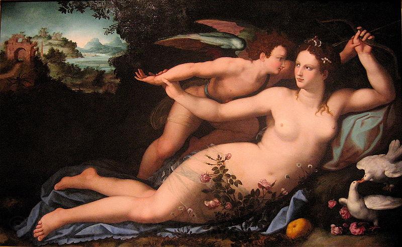 Alessandro Allori Venus disarming Cupid France oil painting art